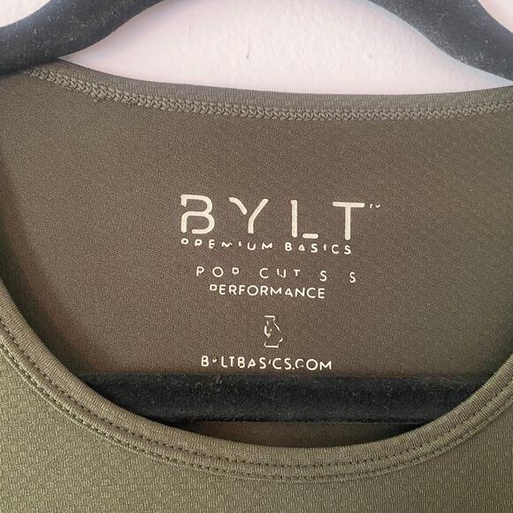 BYLT Gray Green Performance Short Sleeve Tee T-Shirt Gorpcore Men's size Large - Picture 2 of 8